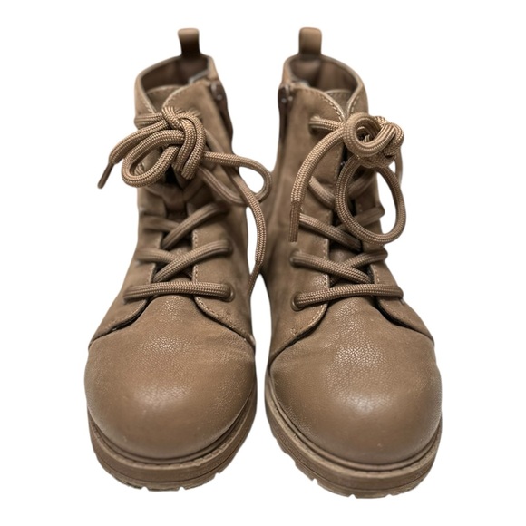 Mini Mia Mila Brown Combat Boots Laces Toddler Girls Size 11M - Picture 2 of 8